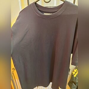 Black oversized reversed Short